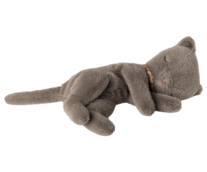 Maileg Sleeping Kitten Plush Small Gray