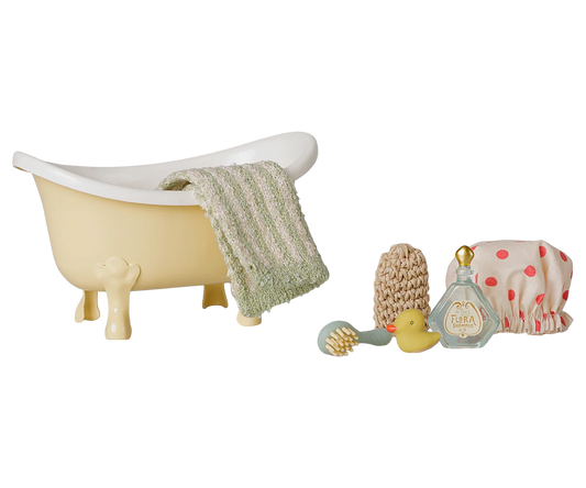 Maileg Mouse Bathtub Set - Yellow