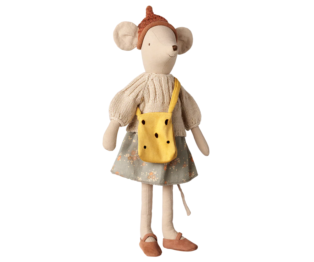 Maileg Medium Mouse Cheese Purse