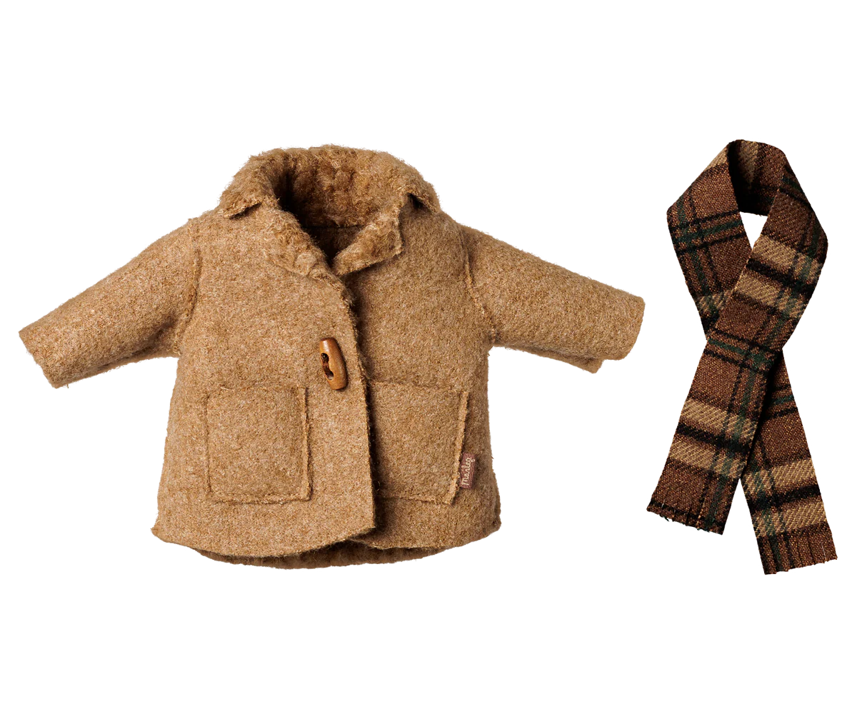 Maileg Jacket & Scarf - Medium Mouse