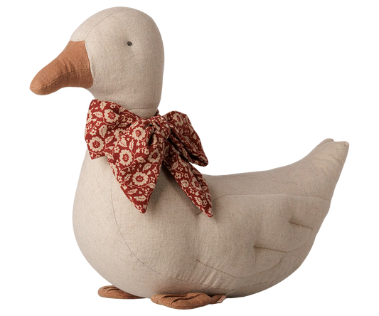 Maileg Duck with Bow - Sand