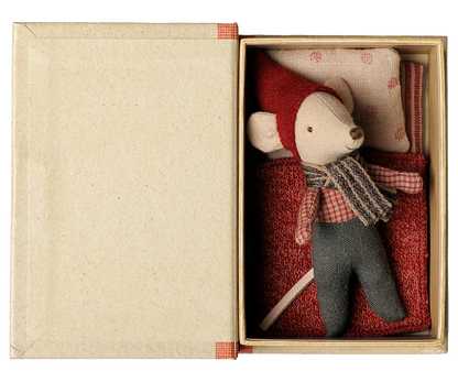 Maileg Christmas Mouse Baby in Book