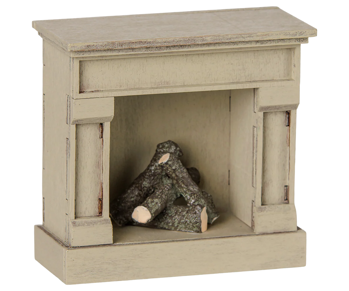 Maileg Mouse Fireplace - Off White