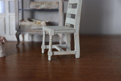 1/12 Brocante Dining Chair Accent Furniture Dollhouse Miniature
